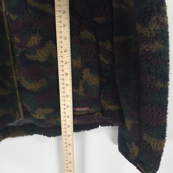 NWT AVALANCHE Outdoor Soft Relaxed FullZip Teddy Camo Fleece Jacket CA851 MEDIUM - Picture 5 of 13